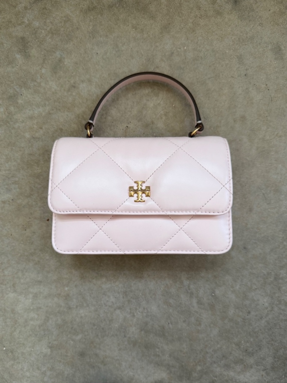 Tory Burch Mini Kira Diamond Quilt Top Handle Chain Wallet - Picture 3 of 8